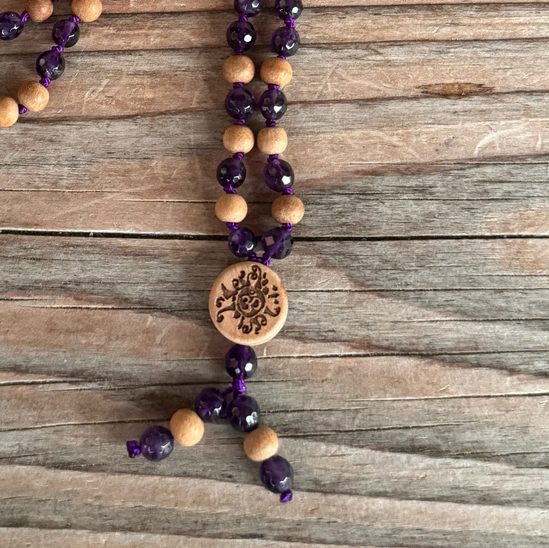 Mala online im Shop kaufe Amethyst fac. mit Sandelholz